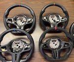 (PREORDER) G8X G2X FULL CARBON FIBER STEERING WHEEL , SIDE PERFORATED LEATHER , HEATED