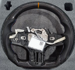 (PREORDER) G8X G2X FULL CARBON FIBER STEERING WHEEL , SIDE PERFORATED LEATHER , HEATED
