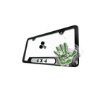 4 X 4 (METAL) LICENSE PLATE FRAME, WITH (FREE AIR FRESHNER)