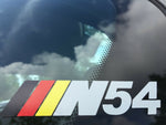 N54 GREY DECAL/ WINDOW STICKER GERMAN COLORS