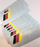 N54 GREY DECAL/ WINDOW STICKER GERMAN COLORS