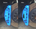 N54 METAL BRAKE CALIPER DECALS PLAIN COLORS WITH STRIPES