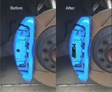N54 METAL BRAKE CALIPER DECALS PLAIN COLORS WITH STRIPES