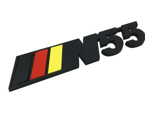 N55 METAL BADGE GERMAN FLAG COLORS ( BLACK)