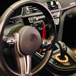 F CHASSIS STEERING WHEEL PADDLE SHIFTERS GLOSS CARBON FIBER ( SET)