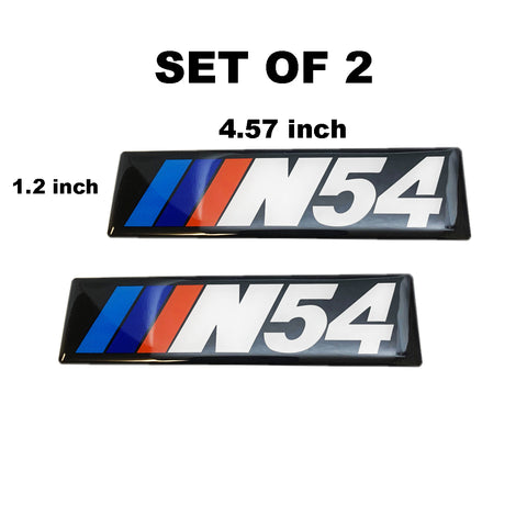 N54 EMBLEM FOR WEATHER TECH INSERT OR MORE SET OF 2