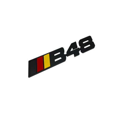 B48 BADGE ( BLACK) GERMAN FLAG COLORS
