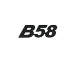B58 BADGE , REAL METAL ( BLACK)