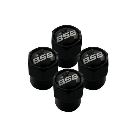 B58 Tire valve caps ( BLACK) SET OF 4