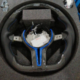 BMW F CHASSIS STEERING WHEEL TRIM( CARBON FIBER)
