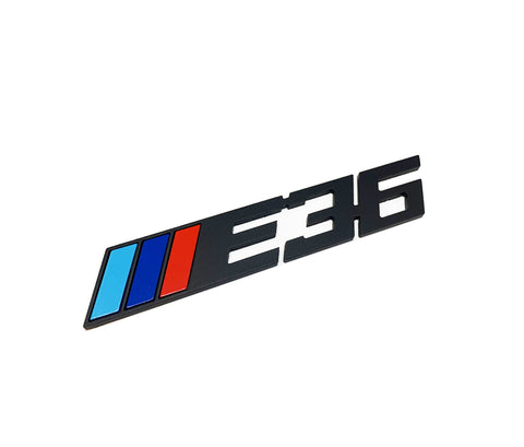 E36 METAL BADGE ( BLACK) M COLORS