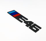 E46 Metal Badge ( Black)