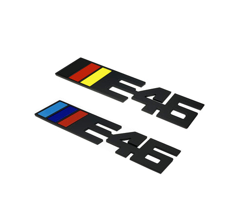 E46 Metal Badge ( Black)