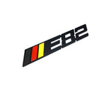 E82 METAL BADGE (BLACK ) GERMAN COLORS