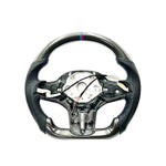 BMW G SERIES X3/ X4 / X5 / X6 / X7 CARBON FIBER STEERING WHEEL WITH PERFORATED LEATHER