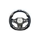 G SERIES RACE GLOSS CARBON FIBER & LEATHER STEERING WHEEL WITH LED DISPLAY (G80 M3, G82 M4) HEATED