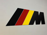 BMW /// M LOGO GARAGE SIGN 12 X 36 INCH