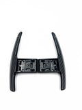 F CHASSIS STEERING WHEEL PADDLE SHIFTERS GLOSS CARBON FIBER ( SET)