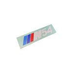 N54 DECAL/ WINDOW STICKER WHITE M COLORS