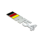 N54 METAL BADGE WITH GERMAN COLORS (BRUSHED ALUMINUM )