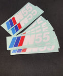 N55 DECAL /WINDOW STICKER M COLORS