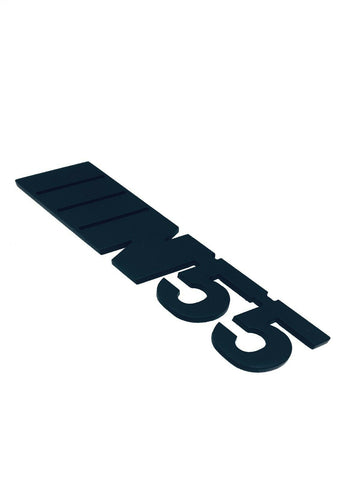 N55 METAL BADGE NO COLORS ( BLACK)