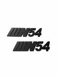 N54 METAL BRAKE CALIPER DECALS PLAIN COLORS WITH STRIPES