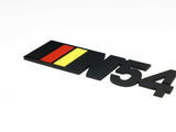 N54 METAL BADGE WITH GERMAN FLAG COLORS (BLACK)
