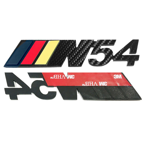 thumbnail image 2 of Real Metal N54 Badge - Matte Black Finish With German Colors (Emblem) 2 of 6