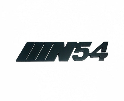 N54 METAL BADGE NO COLORS ( BLACK)