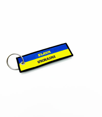 Ukraine Flag Key Tag